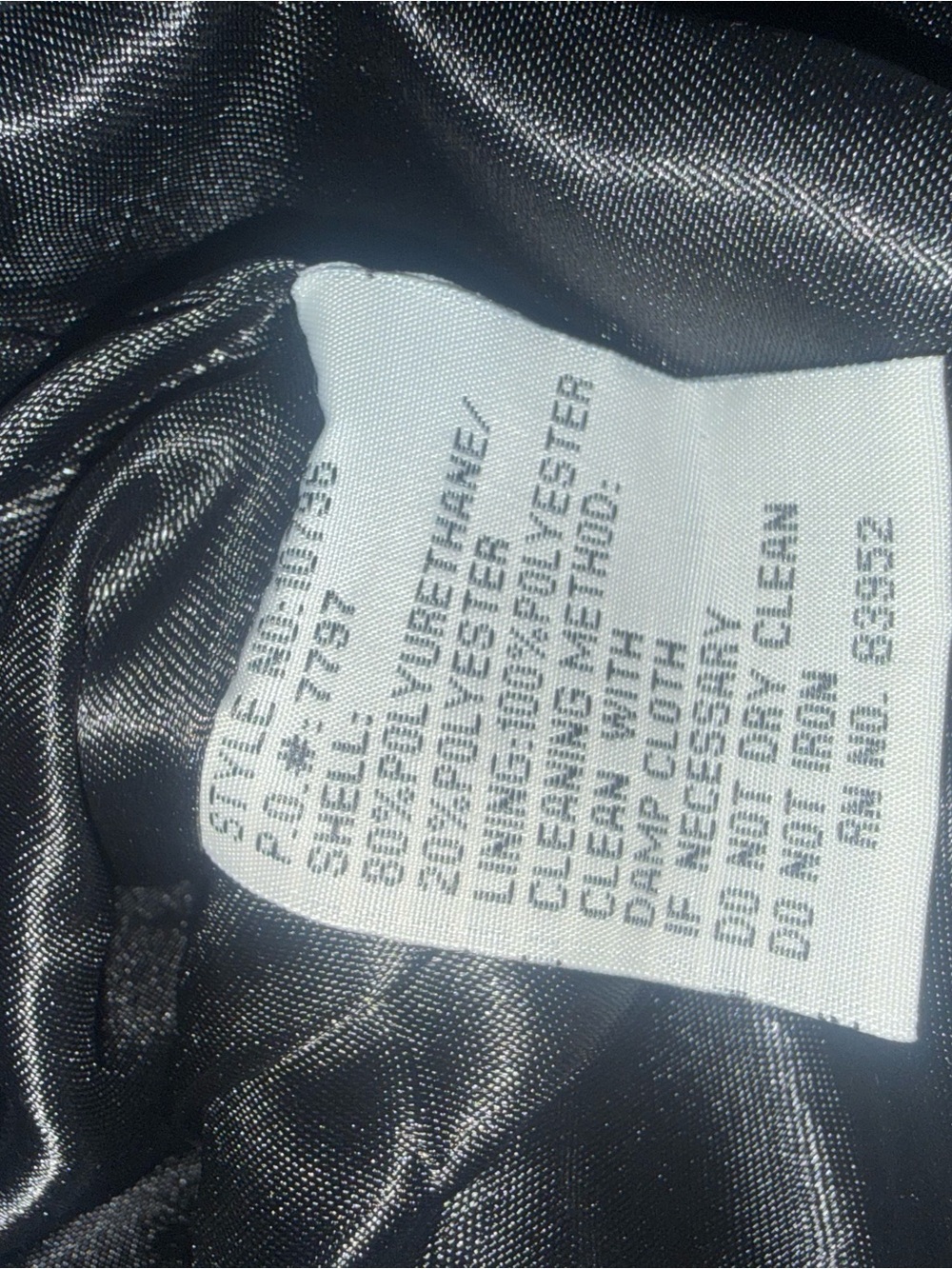 Bagatelle Black Faux Leather Trench Coat Women’s Large Belted Look Vegan - Picture 6 of 7